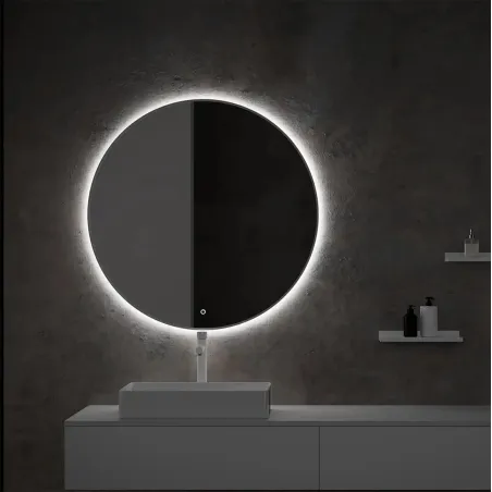 ESPEJO DE BAÑO CON LUZ LED LUKE MARCO ALUMINIO TORVISCO