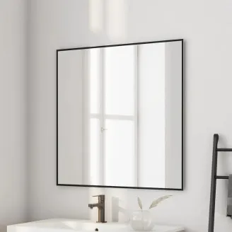 ESPEJO DE BAÑO RECTANGULAR NEGRO TORVISCO