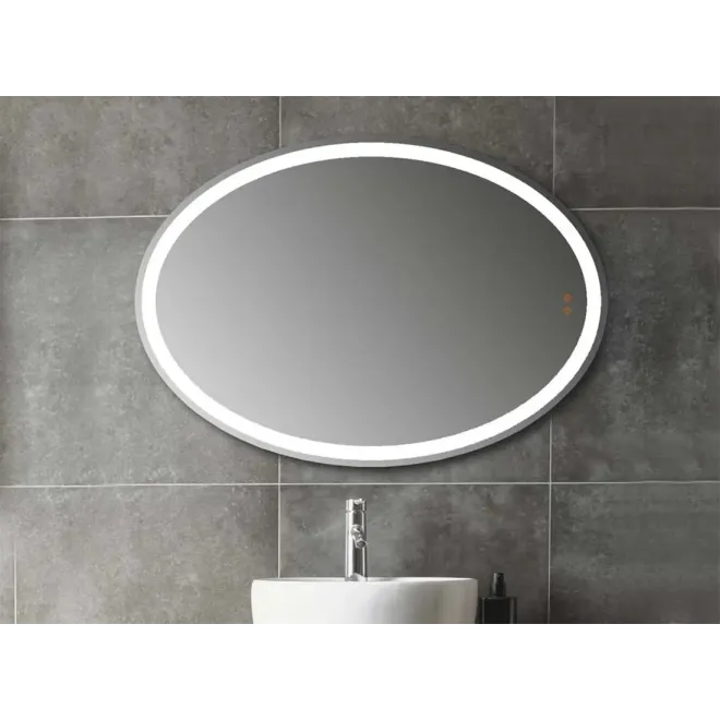 ESPEJO DE BAÑO CON LUZ OVAL MANILLONS TORRENT