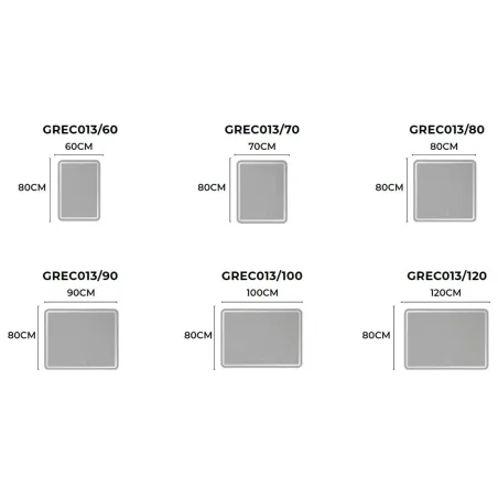 Espejo de baño con luz LED Grecia Ledimex | TiendaInicia