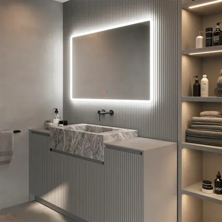 ESPEJO BAÑO LUZ LED PRAGA LEDIMEX