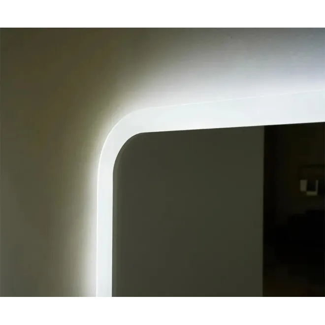 DETALLE ESPEJO BAÑO LUZ LED PRAGA LEDIMEX