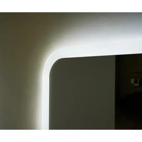 DETALLE ESPEJO BAÑO LUZ LED PRAGA LEDIMEX