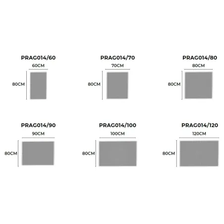 MEDIDAS ESPEJO BAÑO LUZ LED PRAGA LEDIMEX