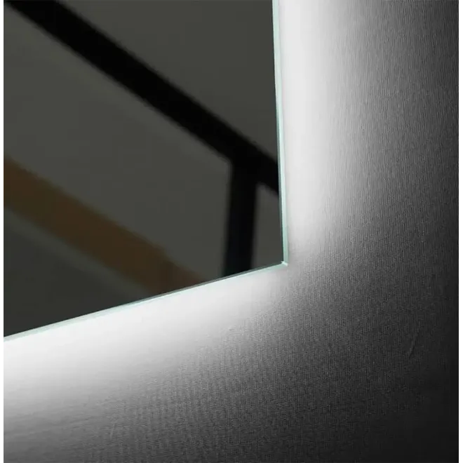 DETALLE ESPEJO BAÑO LUZ LED SUECIA LEDIMEX