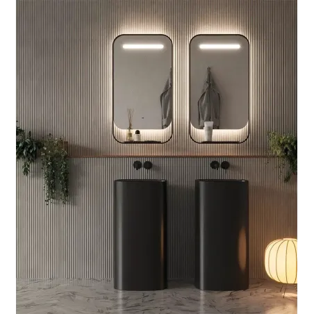 ESPEJO BAÑO LUZ LED CONCEPT CON CARGADOR PARA MOVIL LEDIMEX