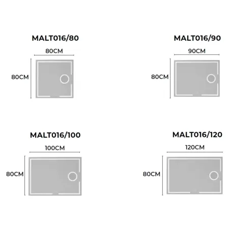 MEDIDAS ESPEJO BAÑO LUZ LED MALTA LEDIMEX