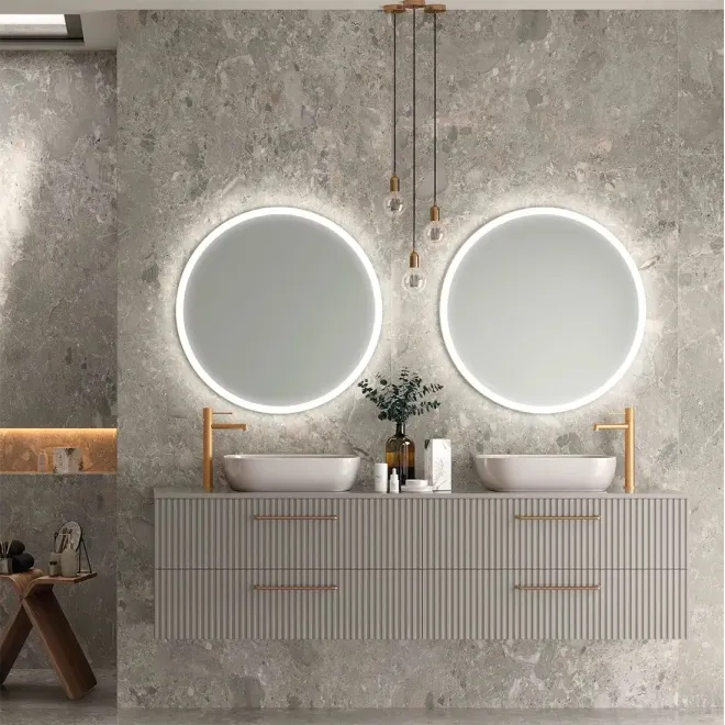 ESPEJO BAÑO LUZ LED BELGICA REDONDO LEDIMEX