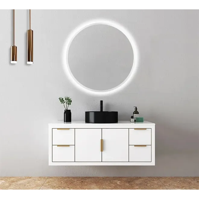 ESPEJO BAÑO LUZ LED BELGICA REDONDO LEDIMEX