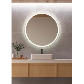ESPEJO BAÑO LUZ LED LONDRES REDONDO LEDIMEX