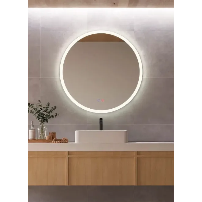 ESPEJO BAÑO LUZ LED LONDRES REDONDO LEDIMEX