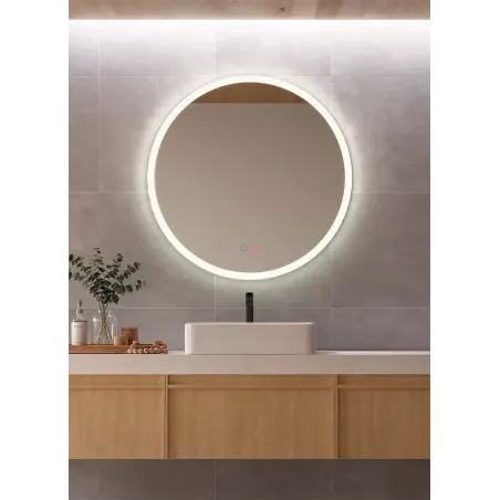 ESPEJO BAÑO LUZ LED LONDRES REDONDO LEDIMEX
