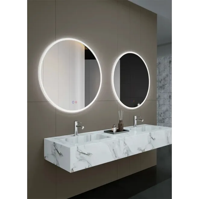 ESPEJO BAÑO LUZ LED ATENAS REDONDO LEDIMEX