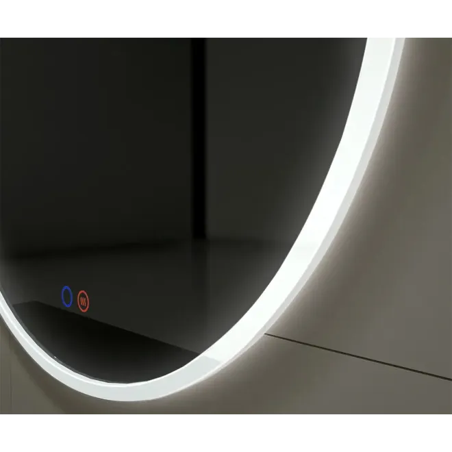 DETALLE ESPEJO BAÑO LUZ LED ATENAS REDONDO LEDIMEX