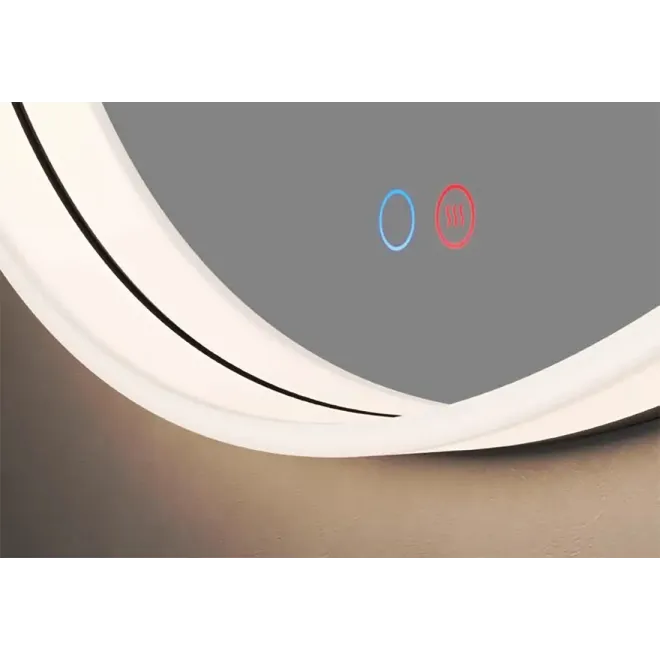 DETALLE ESPEJO BAÑO LUZ LED BOLONIA REDONDO LEDIMEX