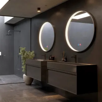 ESPEJO BAÑO LUZ LED NEPAL REDONDO LEDIMEX