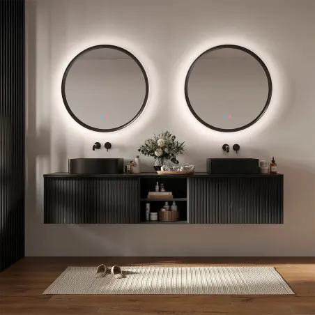 ESPEJO BAÑO LUZ LED TORINO REDONDO LEDIMEX