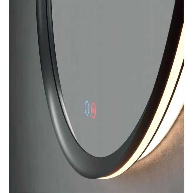 DETALLE ESPEJO BAÑO LUZ LED TORINO REDONDO LEDIMEX