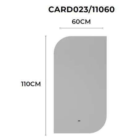 MEDIDAS ESPEJO BAÑO LUZ LED CARDIFF LEDIMEX
