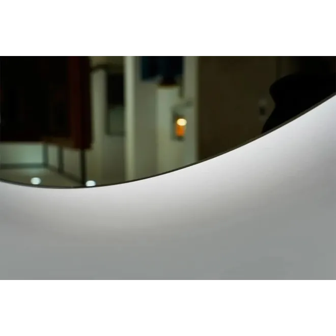DETALLE ESPEJO BAÑO LUZ LED OVAL LEDIMEX