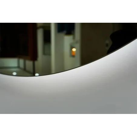 DETALLE ESPEJO BAÑO LUZ LED OVAL LEDIMEX