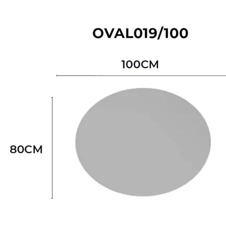 MEDIDAS ESPEJO BAÑO LUZ LED OVAL LEDIMEX