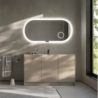 ESPEJO BAÑO LUZ LED INDIANA CON ESPEJO AUMENTO LEDIMEX