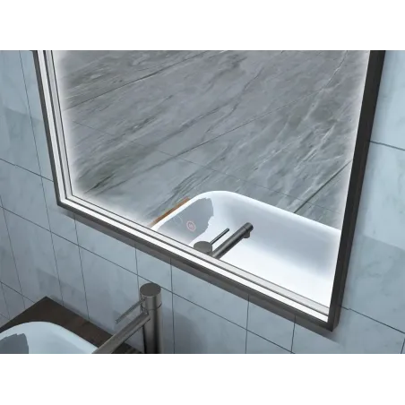 DETALLE ESPEJO BAÑO LUZ LED ROMA LEDIMEX