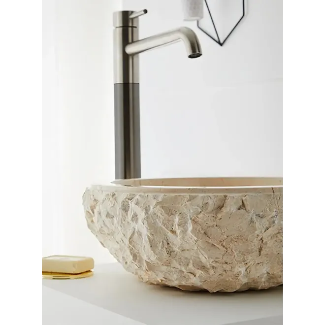 DETALLE LAVABO PIEDRA PUNE BAALNEO