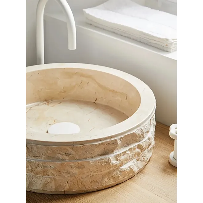 DETALLE LAVABO PIEDRA TAIPEI BAALNEO