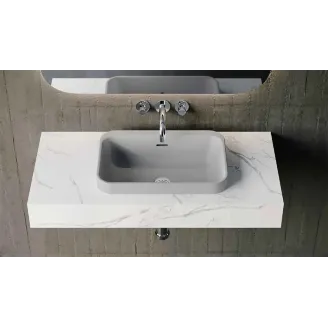 LAVABO SEMIENCASTRE PAUL SOLID SURFACE BAALNEO