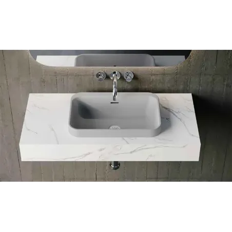 LAVABO SEMIENCASTRE PAUL SOLID SURFACE BAALNEO