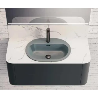 LAVABO SEMIENCASTRE OVOL SOLID SURFACE BAALNEO