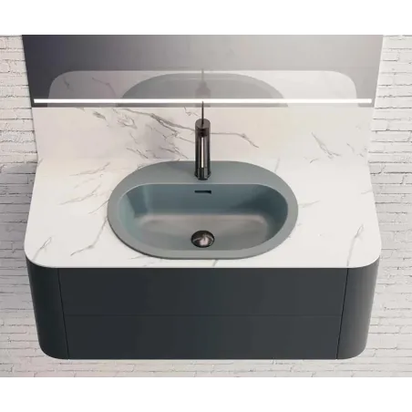 LAVABO SEMIENCASTRE OVOL SOLID SURFACE BAALNEO