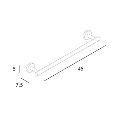 PLANO TOALLERO BARRA 45 NEO