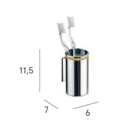 COTAS PORTACEPILLOS DE PARED CARMEN 6600