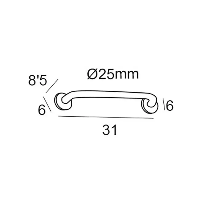 COTAS ASA DE SUJECCION 31 CM CORE 1900