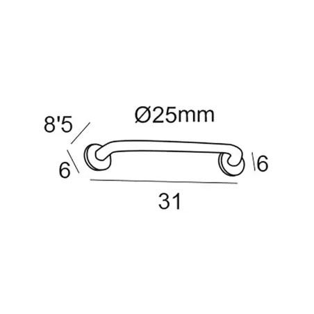 COTAS ASA DE SUJECCION 31 CM CORE 1900