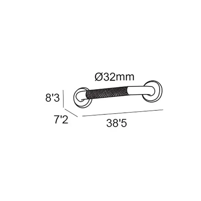COTAS ASA DE SUJECCION 38.5 CM ANTIDESLIZANTE CORE 1900