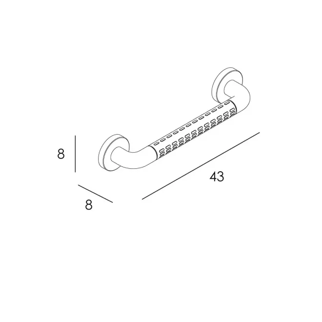 COTAS ASA DE SUJECCION 43 CM ANTIDESLIZANTE BLANC 1800