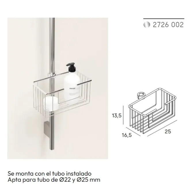 DETALLE REJILLA PARA BARRA DE DUCHA