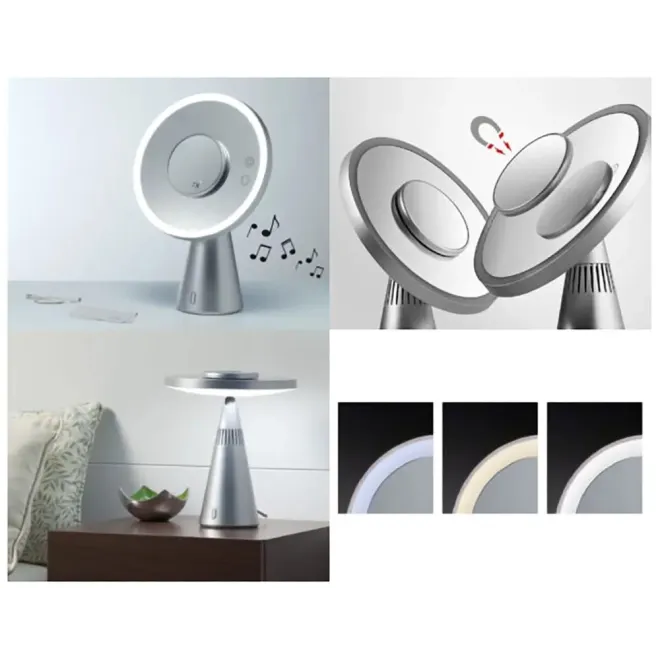 ESPEJO DE SOBREMESA CON BLUETOOTH