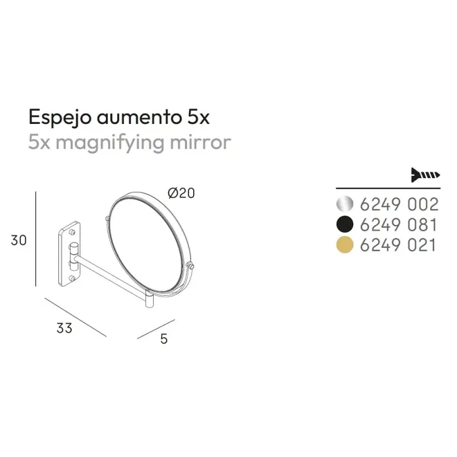 COTAS ESPEJO AUMENTO 5x