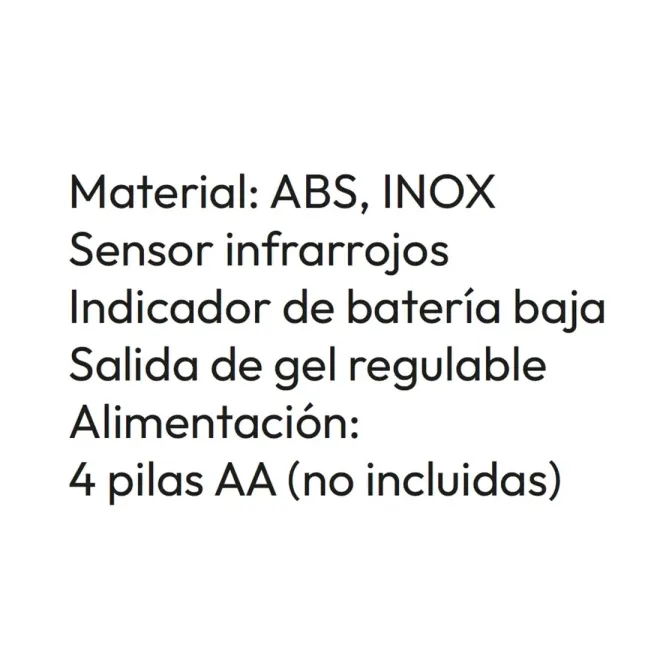 FICHA DISPENSADOR AUTOMATICO A PARED 850 ML