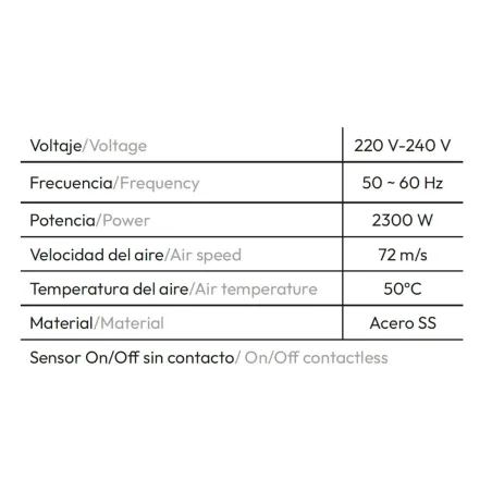 FICHA SECADOR DE MANOS