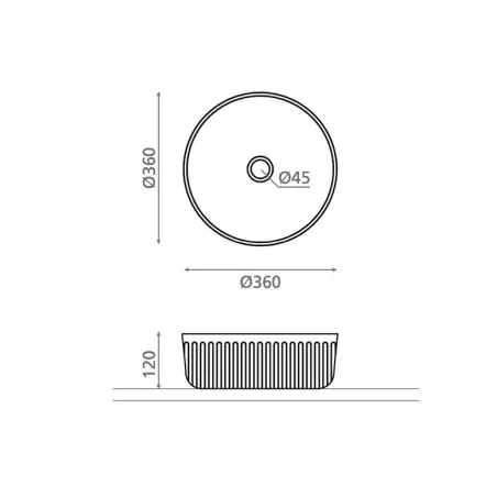PLANO LAVABO SOBREENCIMERA WADI BATHCO