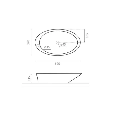 MEDIDAS LAVABO SOBREENCIMERA PURE BATHCO