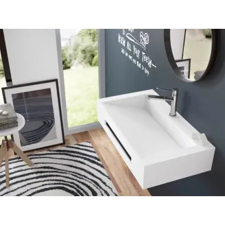 ENCIMERA DOBLE SENO SOLID SURFACE A MEDIDA ARLES SIN FALDON BAALNEO
