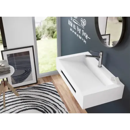 ENCIMERA DOBLE SENO SOLID SURFACE A MEDIDA ARLES SIN FALDON BAALNEO