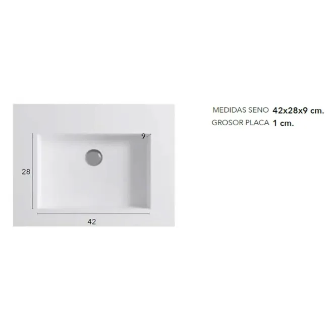 MEDIDAS SENO ENCIMERA SOLID SURFACE A MEDIDA SURF CON FALDON BAALNEO